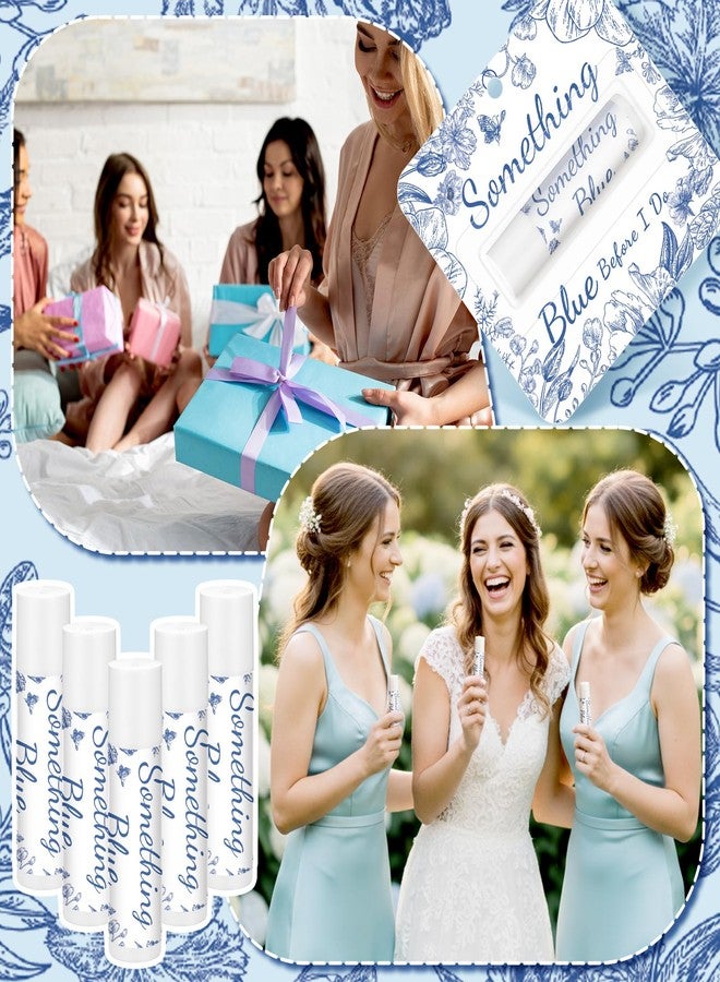 Siifert 48 Pcs Something Blue Before I Do Gifts for Guests Something Blue Lip Balm Floral Wedding Party Favors Bridal Shower Travel Size Lip Balm Party Supplies for Bridesmaid Bachelorette Souvenirs - Image 5